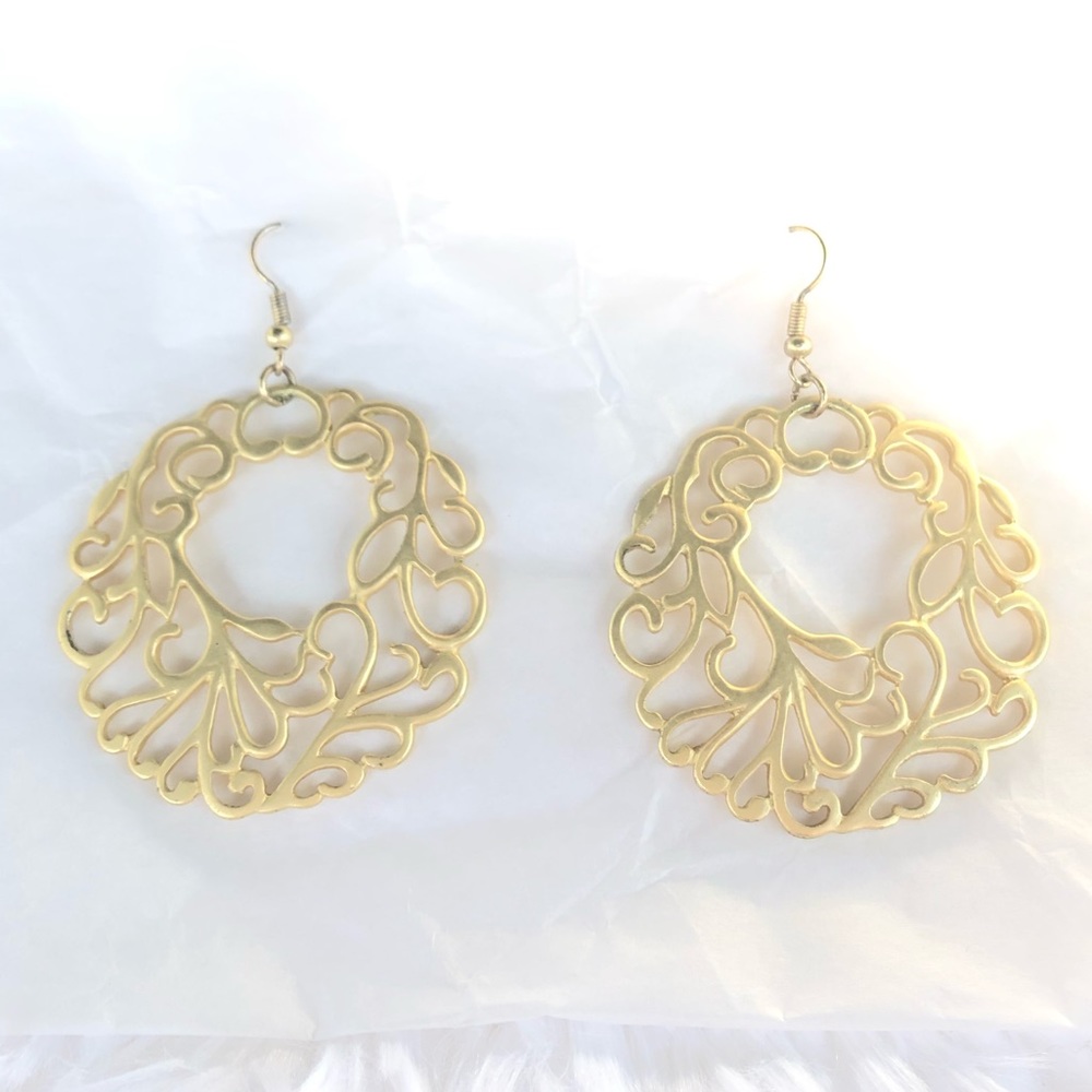 Gold-tone earrings